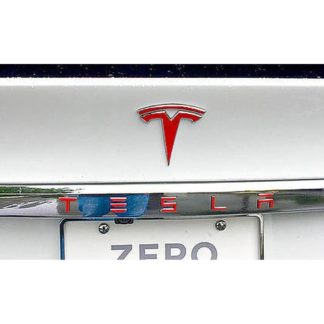 Heckklappen Logo Aufkleber Tesla Model X