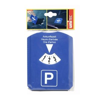 Parkscheibe mit Eiskratzer und Abziehlippe