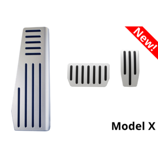 Pedalset Aluminium matt Tesla Model X 3-teilig