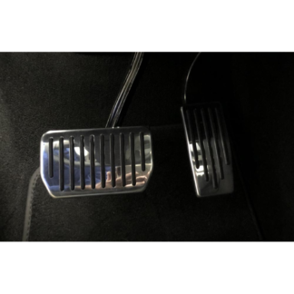 Pedalset Aluminium poliert Model S, X und 3 (2-tlg)