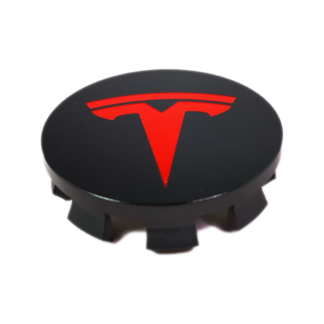 Nabendeckel schwarz / T-Logo rot oder weiss (4 Stk.)