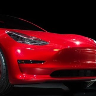 Felgenschutzringe Tesla schwarz/rot bis 22 (4 Stk.)