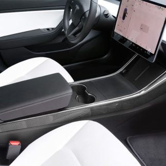 Konsolenabdeckung Seite Carbonlook glanz Model 3