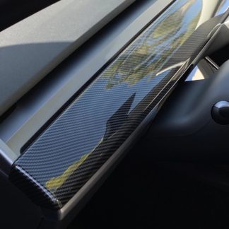 Armaturenbrett Abdeckung Carbonlook glanz Model 3 (2-tlg)