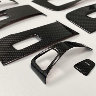 Interieurset Model 3 Fenster-, Türschalter 10-tlg Echt Carbon