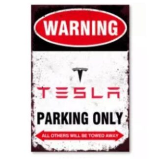 Parkschild TESLA PARKING ONLY